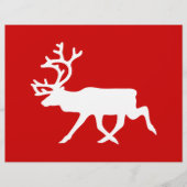 Witte rendiervis / Cariou Silhouette Flyer (Voorkant)