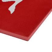 Witte rendiervis / Cariou Silhouette Snijplank (Hoek)