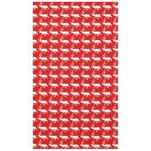 Witte rendiervis / Cariou Silhouette Tafelkleed (Voorkant)