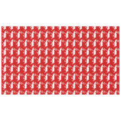 Witte rendiervis / Cariou Silhouette Tafelkleed (Voorkant (Horizontaal))