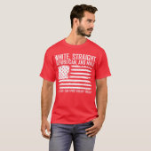 Witte, republikeinse mannetjes t-shirt (Voorkant volledig)