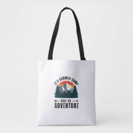 Witte Retro Mountain Adventure Schouder Draagtas