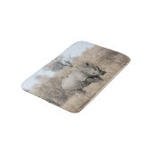 Witte Rhino Badmat (Gekanteld)