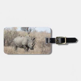 Witte Rhino Bagagelabel