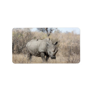 Witte Rhino Etiket