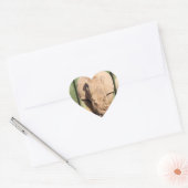 Witte Rhino Hart Sticker (Envelop)