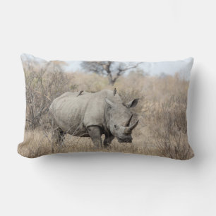 Witte Rhino Kussen