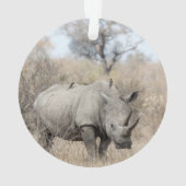 Witte Rhino Ornament (achterkant)