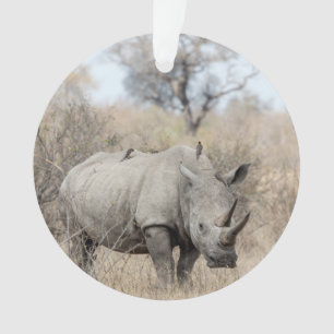 Witte Rhino Ornament