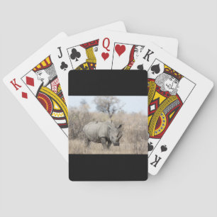 Witte Rhino Pokerkaarten