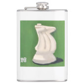 Witte Ridder Heupfles (Voorkant)