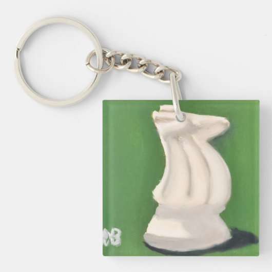 Witte Ridder Sleutelhanger (voorkant)