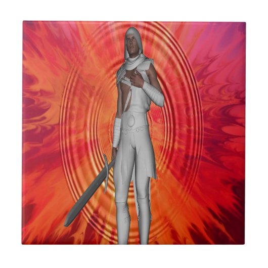 Witte Ridder Tegeltje (Voorkant)