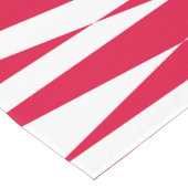 Witte rode abstracte illusie korte tafelloper (Hoek)