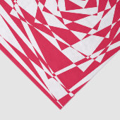 Witte rode abstracte illusie tissuepapier (Detail)