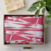 Witte rode abstracte illusie tissuepapier (Geschenk)