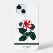Witte & Rode Camillia Waterverf Custom Case-Mate iPhone Case (Achterkant)