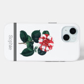 Witte & Rode Camillia Waterverf Custom Case-Mate iPhone Case (Achterkant (horizontaal))