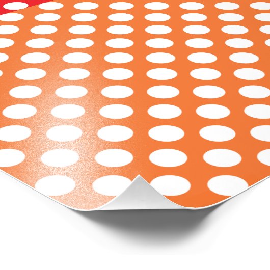 Witte, rode en Oranje pokkendot Foto Afdruk (Hoek)