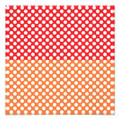 Witte, rode en Oranje pokkendot Foto Afdruk (Voorkant)