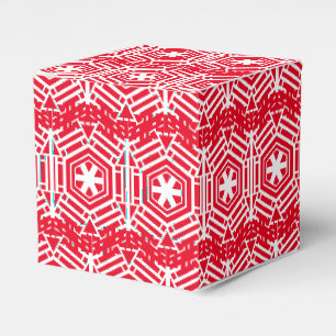 Witte rode feestelijke kerstcadeau voor Feestdagen Bedankdoosjes