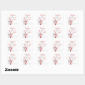 Witte, rode, grijze Sticker (Vel)