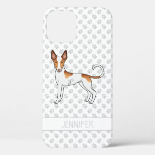 Witte & Rode Ibizan Hound met gladde vacht Hond Me iPhone 12 Hoesje