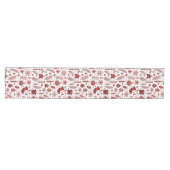 Witte Rode Kersttafel Runner Medium Tafelloper (Horizontaal)