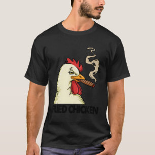 Witte Rokende Kip Gebakken Kip T-shirt
