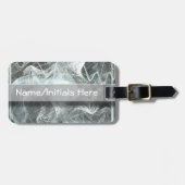 Witte rokerachtergrond bagagelabel (Voorkant horizontaal)