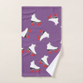 Witte Roller Schaatsen Badkamer Handdoek Set (Handdoek)