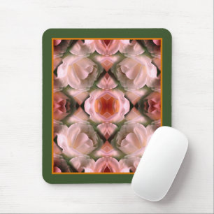 Witte roos bloemenkunst Abstract getint Muismat