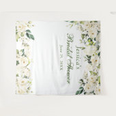 Witte Roos Bruidsfeest Chic Fotohokje Achtergrond Wandkleed (Voorkant (horizontaal))