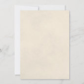 Witte Roos met Lange Steel Elegante Trouwdag Kaart (Achterkant)