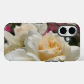 Witte Roos met Regendruppels Case-Mate iPhone Case (Achterkant (horizontaal))