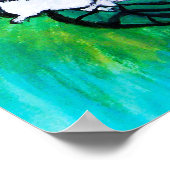 Witte Roos Poster (Hoek)