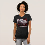 Witte roos t-shirt (Voorkant volledig)