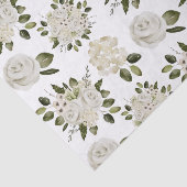 Witte Roos Tissuepapier (Detail)