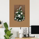 Witte Rosas Poster (Thuiskantoor)