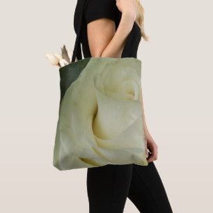 Witte Rose All Over Print Bag Draagtas