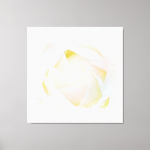 *~* Witte Rose Blush Roze Bloemen Abstract AR8 Canvas Afdruk