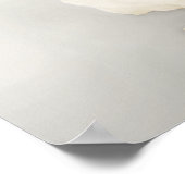 Witte Rose Elegant 16 Tafel Bruiloft Zitgrafiek Poster (Hoek)