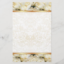 Witte Rose Elegantie Briefpapier
