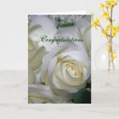 Witte Rose_ Kaart (Gele Bloem)