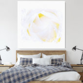 *~* Witte Rose Macro Bloemen Abstract Grunge AR8 Canvas Afdruk (Insitu (Slaapkamer))