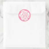 Witte Rose Stickers (Tas)