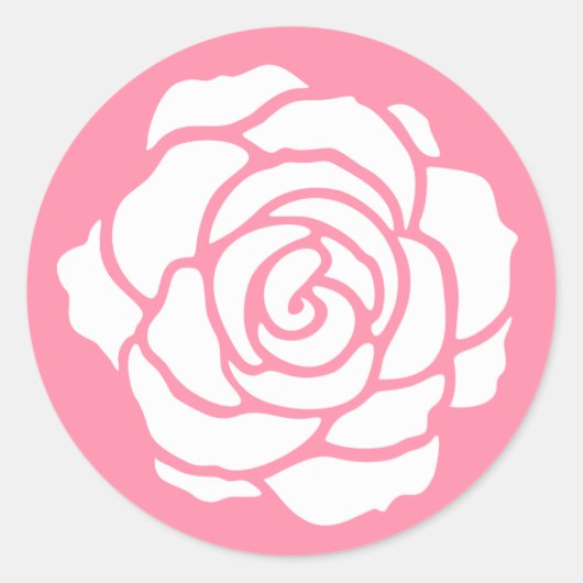 Witte Rose Stickers (Voorkant)