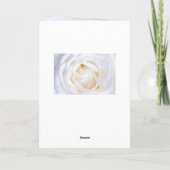 "WITTE ROSE" WENSKAART KAART (Achterkant)