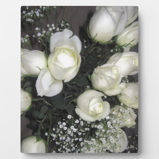 WITTE ROSES FOTOPLAAT (Voorkant)