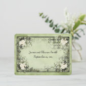 Witte Roses Vow Renewal Kaart (Staand voorkant)